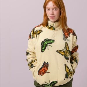 Parks Project Butterfly Print Fleece Pullover